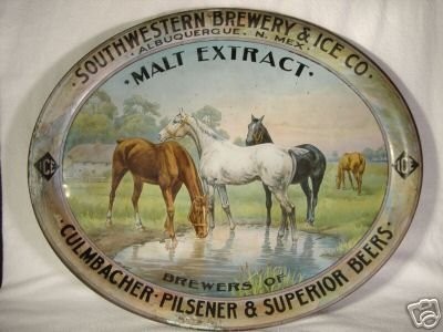 Southwestern Brewery & Ice Co., Albuquerque N. Mex., Malt Extract, Brewers of Culmbacher Pilsner & Superior Beers, Ice